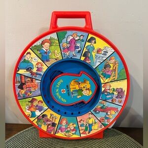Vintage Mattel See 'N Say Safe 'N Sound Plastic 1984 Pull String Child Toy Great